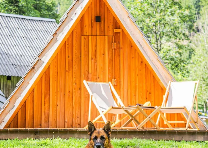 Glamping Radovna Pr' Klemenak Lüks kamp alanı