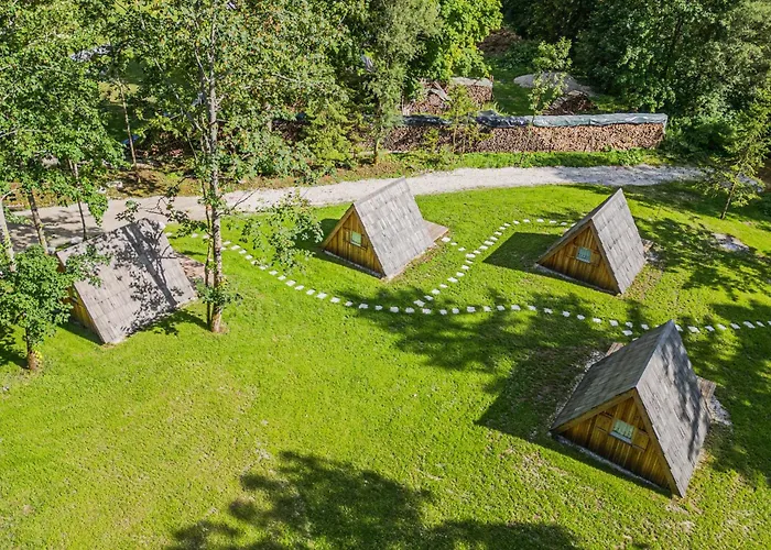 Lüks kamp alanı Glamping Radovna Pr' Klemenak